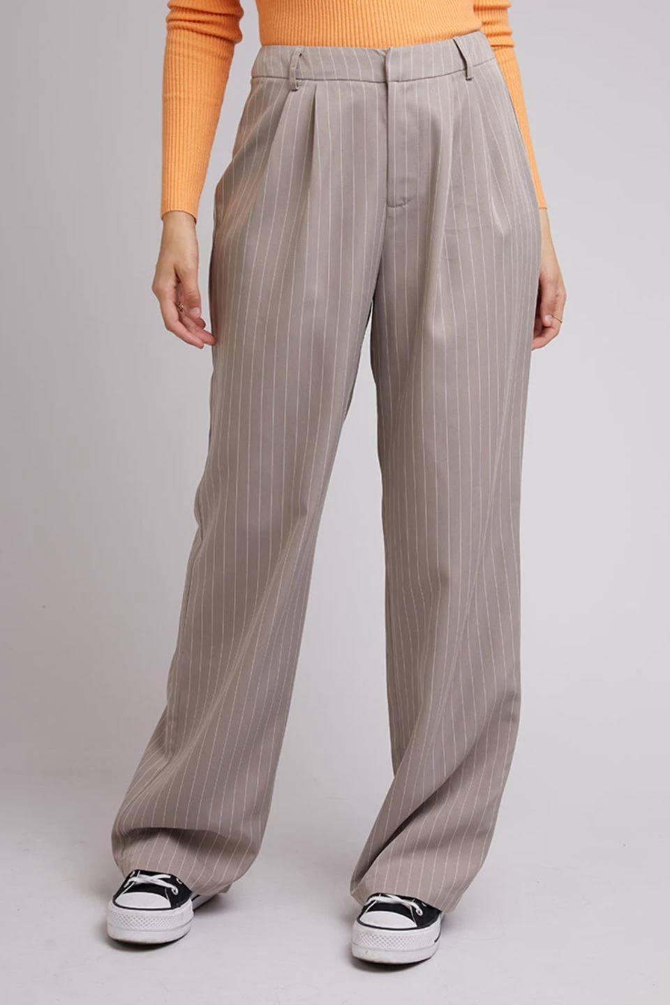 Hailey Grey Pinstripe Pant 3 Hailey Grey Pinstripe Pant