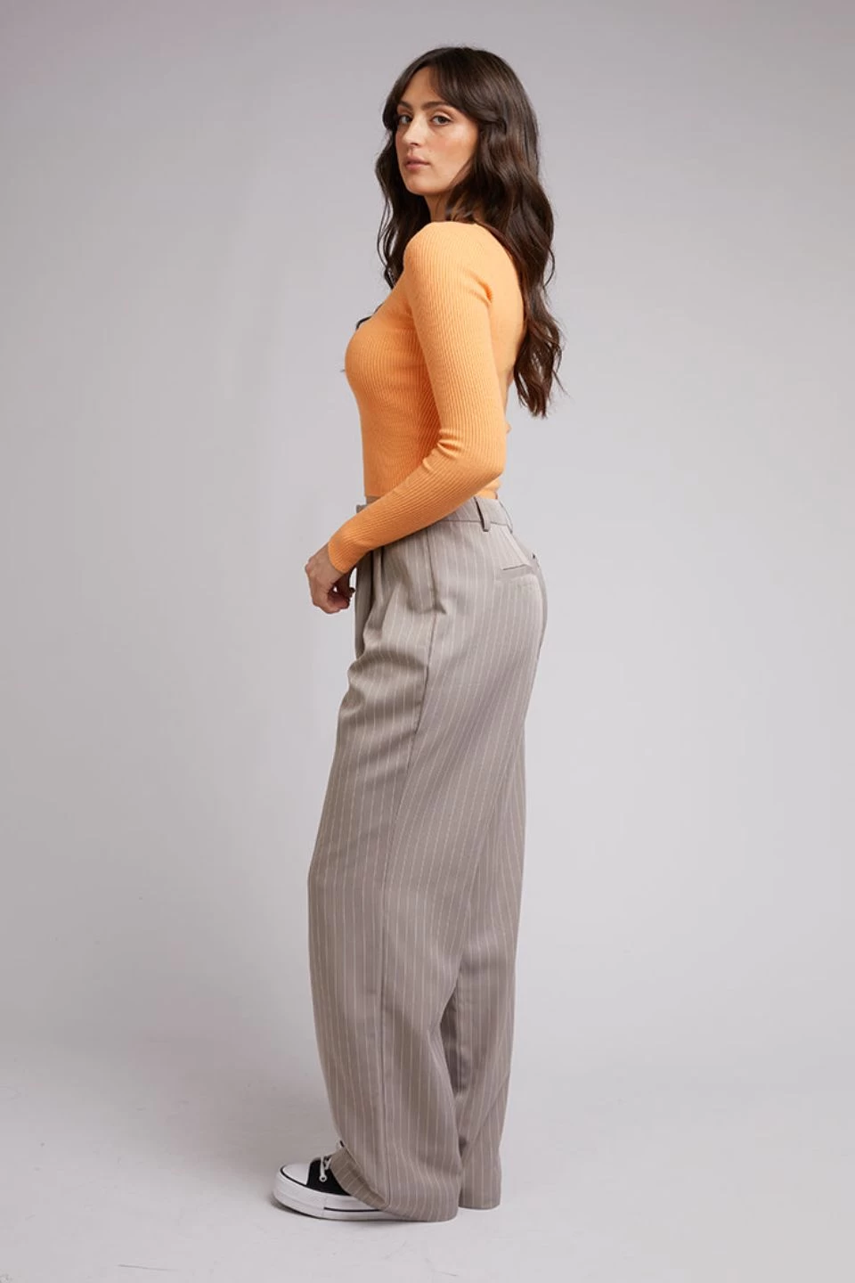 Hailey Grey Pinstripe Pant 6 Hailey Grey Pinstripe Pant - Image 4