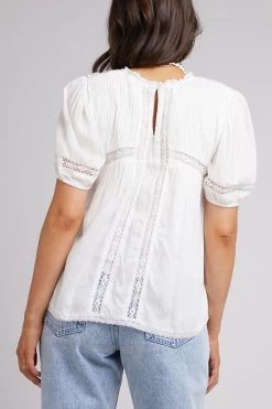 Denver White Detailed Tee 9 Denver White Detailed Tee -Fashion Clothing Store 6420049.WHT 3 1800x1800 1