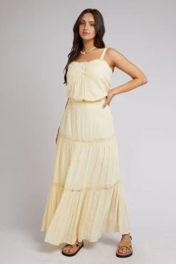 Denver Yellow Maxi Skirt