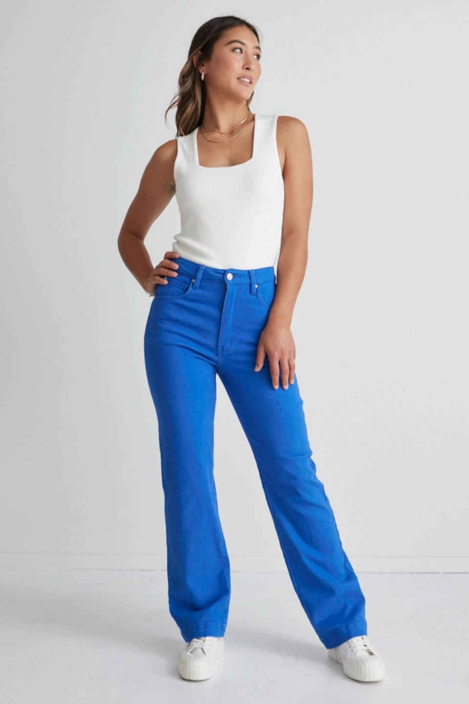 Billie Cobalt Blue Wide Leg Jeans 8 Billie Cobalt Blue Wide Leg Jeans - Image 6