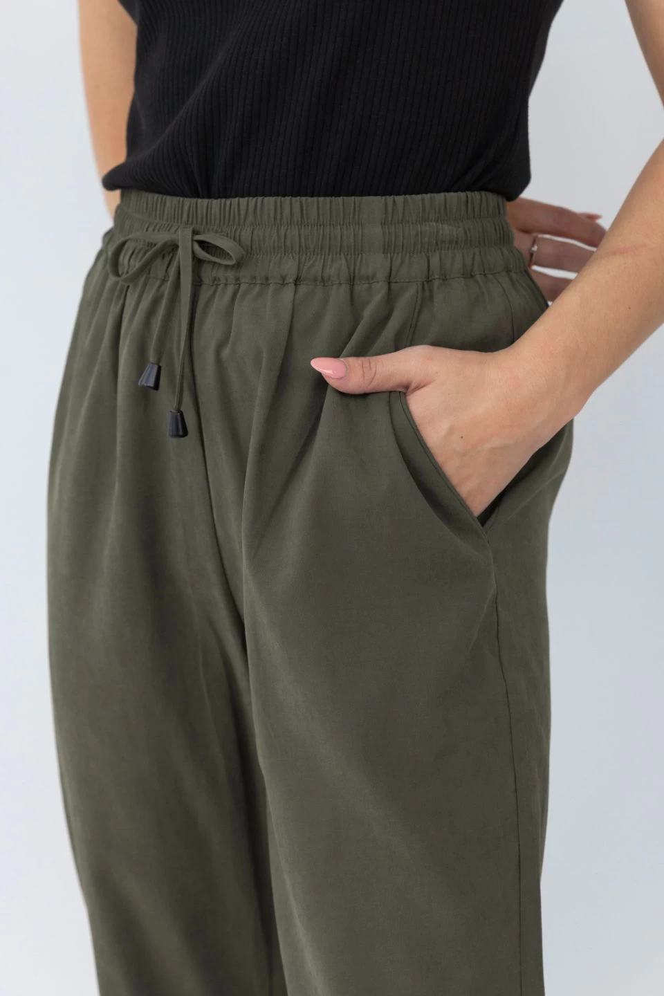 New Love Army Drapey Drawstring Tapered Cuffed Pant 5 New Love Army Drapey Drawstring Tapered Cuffed Pant - Image 3