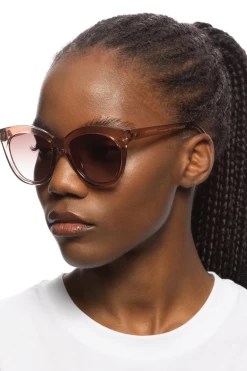 Le Specs Resumption Blush Large Brown Gradient Lens Sunglasses 7 Le Specs Resumption Blush Large Brown Gradient Lens Sunglasses -Fashion Clothing Store 7