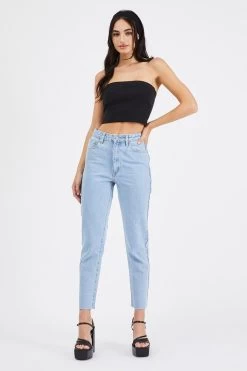 ABRAND JEANS A 94 High Slim Walk Away Pale Blue Denim Jean 8 ABRAND JEANS A 94 High Slim Walk Away Pale Blue Denim Jean -Fashion Clothing Store 70898 3077 WALKAWAY 222 1