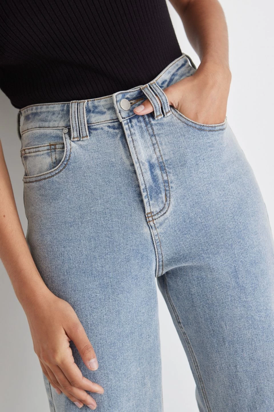 Milly Vintage Blue High Waist Wide Leg Jean 4 Milly Vintage Blue High Waist Wide Leg Jean - Image 2