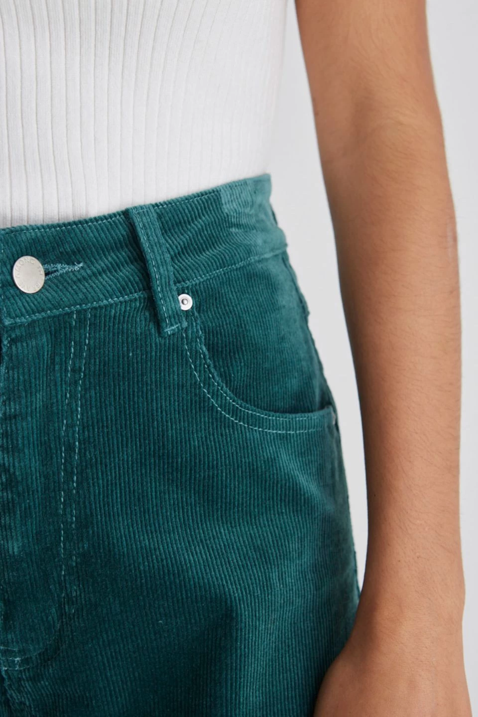 Karma Forest Cord High Waist Long Wide Leg Pant 4 Karma Forest Cord High Waist Long Wide Leg Pant - Image 2