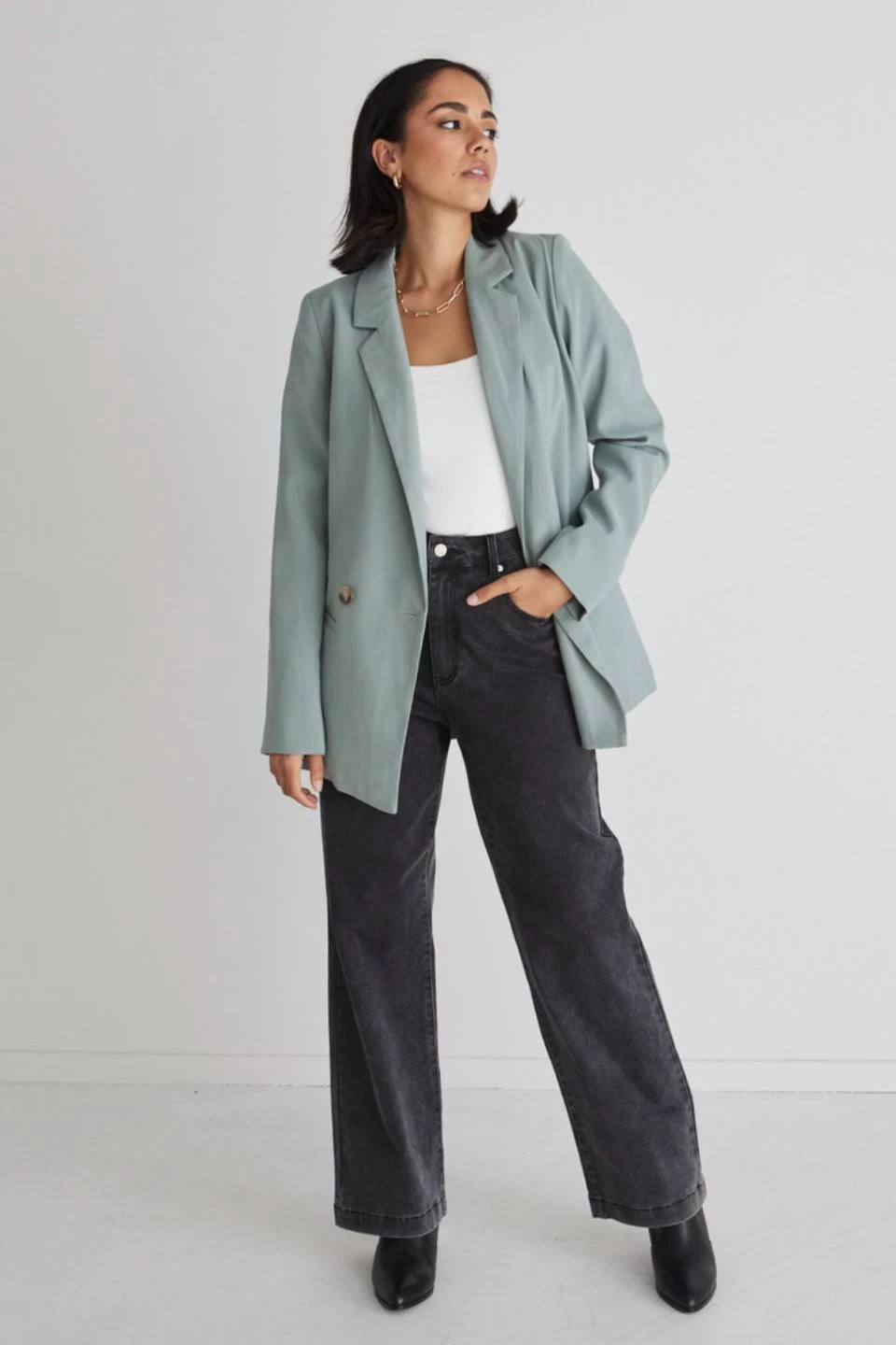 Mason Seafoam Soft Touch Blazer 7 Mason Seafoam Soft Touch Blazer - Image 5