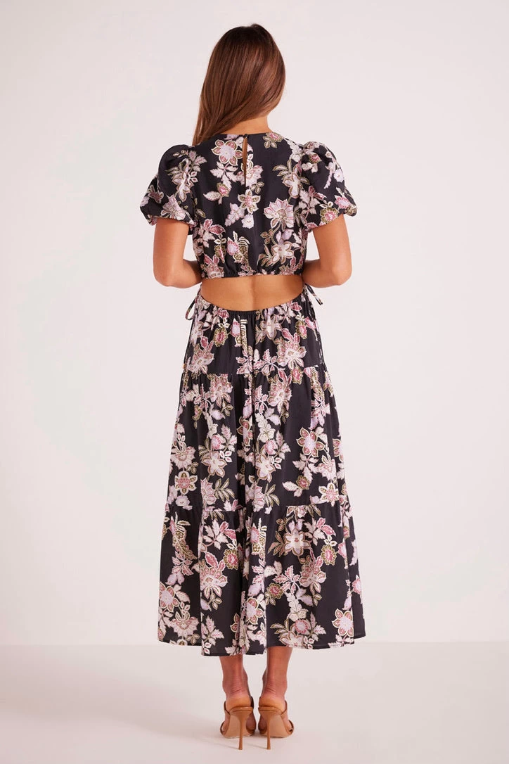 Willow Black Floral SS Midi Dress 8 Willow Black Floral SS Midi Dress - Image 6