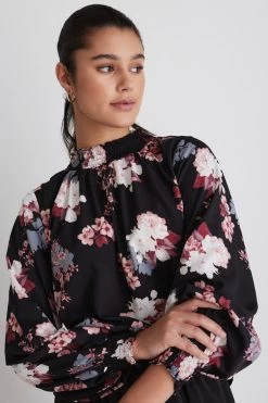 Embrace Pink Vintage Floral Shirred Neck Top 10 Embrace Pink Vintage Floral Shirred Neck Top -Fashion Clothing Store 91815F4C E3B4 4EA5 BED0 F24B935403FF 1 105 c