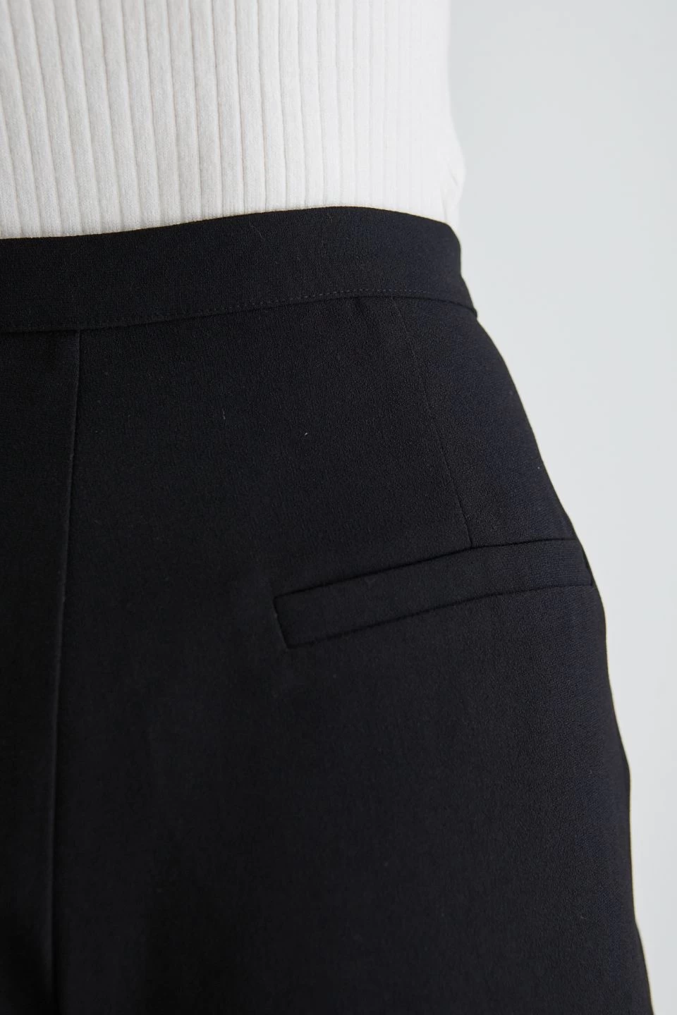 Best Life Black Soft Crepe Wide Leg Pant 8 Best Life Black Soft Crepe Wide Leg Pant - Image 6