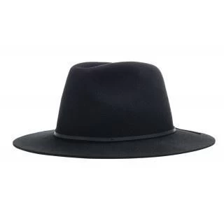 Brixton Wesley Fedora Black Wool Felt Hat 5 Brixton Wesley Fedora Black Wool Felt Hat - Image 3