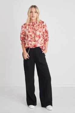 Influential Red Ink Blot Shirred Neck Ss Top 12 Influential Red Ink Blot Shirred Neck Ss Top -Fashion Clothing Store A8641409 D254 4CC3 A315 31F8D96C8784 1 105 c