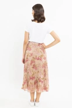 Pleated Blush Hibiscus Midi Skirt -Fashion Clothing Store AA1757EA 8B4B 4B8E 853C 514604D06A72 1 105 c