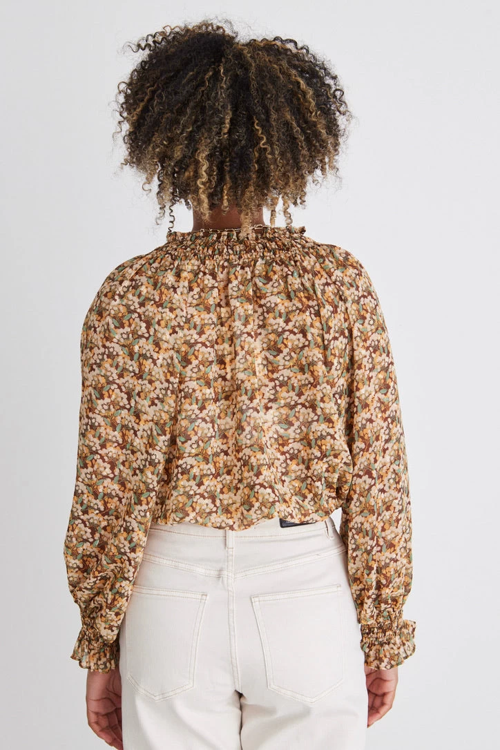 Jade Aqua Spot Raglan Shirred Ls Top 6 Jade Aqua Spot Raglan Shirred Ls Top - Image 4