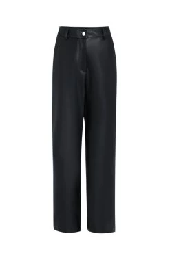 Rory Black Pleather Slim Leg Pant -Fashion Clothing Store B218397D 3A76 433A B3F5 DDC51365AE63 1 105 c 1