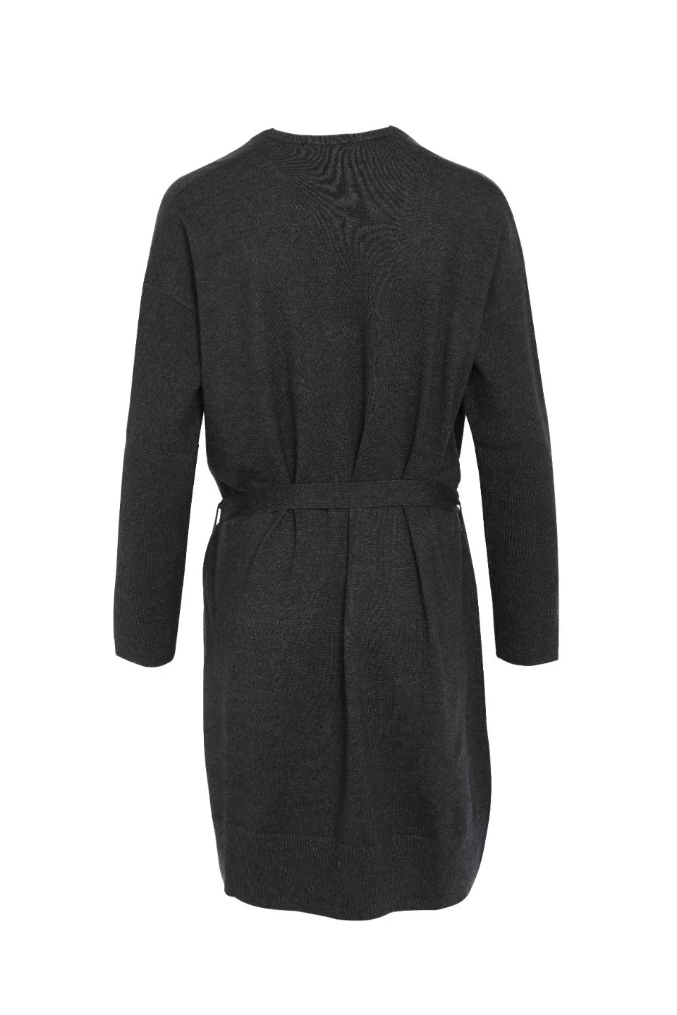 Sonny Charcoal Marle Longline Rib Sleeve Cardigan 8 Sonny Charcoal Marle Longline Rib Sleeve Cardigan - Image 6