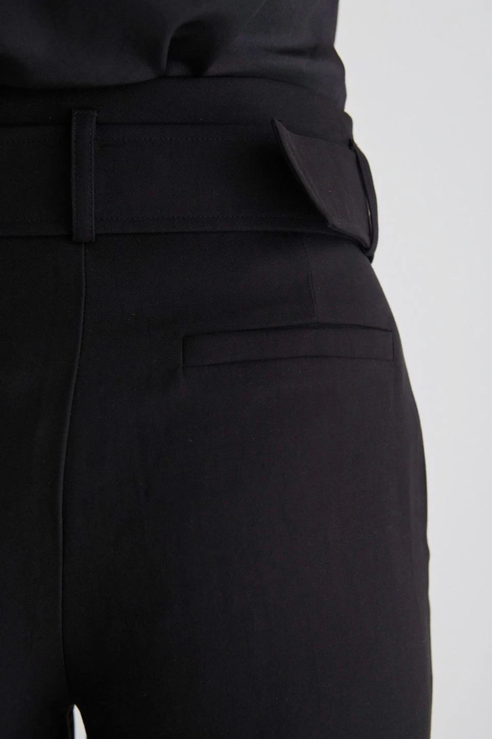 New York Black High Waist Belted Slim Pant 7 New York Black High Waist Belted Slim Pant - Image 5