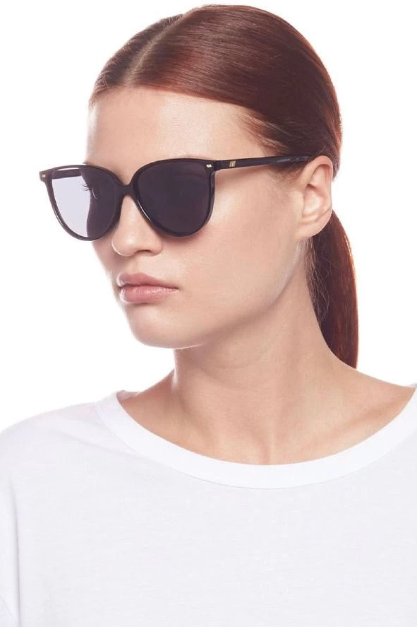 Le Specs Eternally Thin Frame Black Smoke Lens Sunglasses 4 Le Specs Eternally Thin Frame Black Smoke Lens Sunglasses - Image 2
