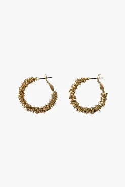Small Celestial Hoop Earrings Gold