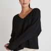 Ida Black Fluffy V-Neck Jumper 2 Ida Black Fluffy V-Neck Jumper -Fashion Clothing Store C82800D5 41C3 430E B950 0F541D312CD9 1 105 c
