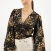 Reign Gold Spot LS Balloon Sleeve Plunge Button Front Crop Top 1 Reign Gold Spot LS Balloon Sleeve Plunge Button Front Crop Top -Fashion Clothing Store CDCF6CA8 5504 4F74 A492 AE0094258383 1 201 a