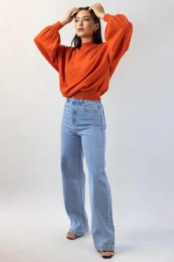 Motivation Blood Orange Cotton Fine Knit Boxy Jumper 10 Motivation Blood Orange Cotton Fine Knit Boxy Jumper -Fashion Clothing Store CE30AF47 8B49 4F85 831B 714C537E687F 1 201 a