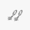Celestial Rhodium Huggie Hoop Earrings 2 Celestial Rhodium Huggie Hoop Earrings -Fashion Clothing Store Celestial Rhodium Huggie Hoop Earrings
