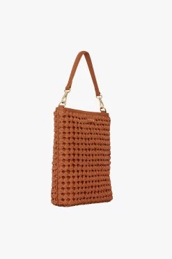 Claudette Tan Braid Leather Shoulder Bag 8 Claudette Tan Braid Leather Shoulder Bag -Fashion Clothing Store Claudette2