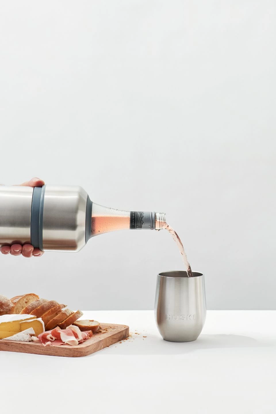 Brushed Stainless Wine Tumbler 4 Brushed Stainless Wine Tumbler - Image 2