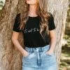Cool To Be Kind Black Organic Cotton Tee 1 Cool To Be Kind Black Organic Cotton Tee -Fashion Clothing Store Cooltobekindfront 1