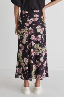 Serpentine Black Floral Satin Bias Cut Midi Skirt 12 Serpentine Black Floral Satin Bias Cut Midi Skirt -Fashion Clothing Store D1D54118 0CEF 45D5 B30D E906232D5D53 1 201 a