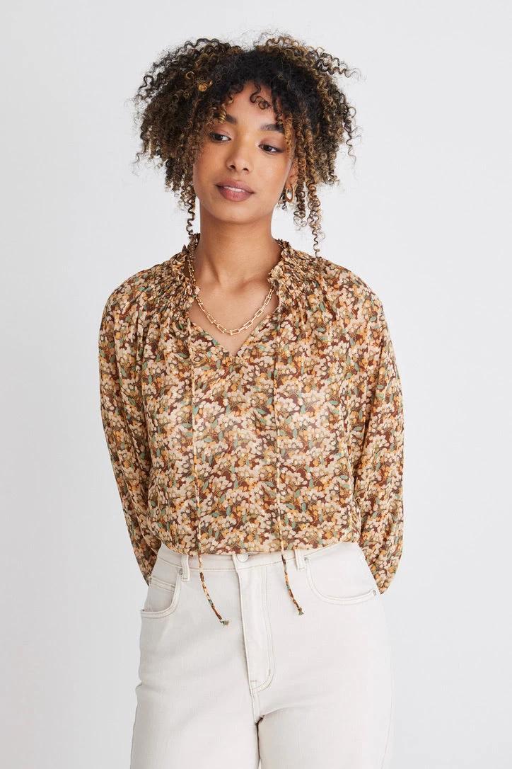 Jade Aqua Spot Raglan Shirred Ls Top 3 Jade Aqua Spot Raglan Shirred Ls Top