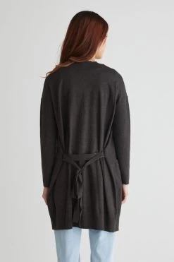 Sonny Charcoal Marle Longline Rib Sleeve Cardigan 11 Sonny Charcoal Marle Longline Rib Sleeve Cardigan -Fashion Clothing Store D55B240E 6CE4 4BBA A050 489CD6776CD6 1 201 a