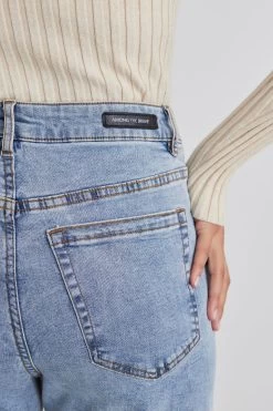 Carlie Vintage Blue Straight Leg Distressed Raw Hem Faded Jean -Fashion Clothing Store D7417689 C7AA 4033 8D64 D91B3BAB9F0F 1 201 a