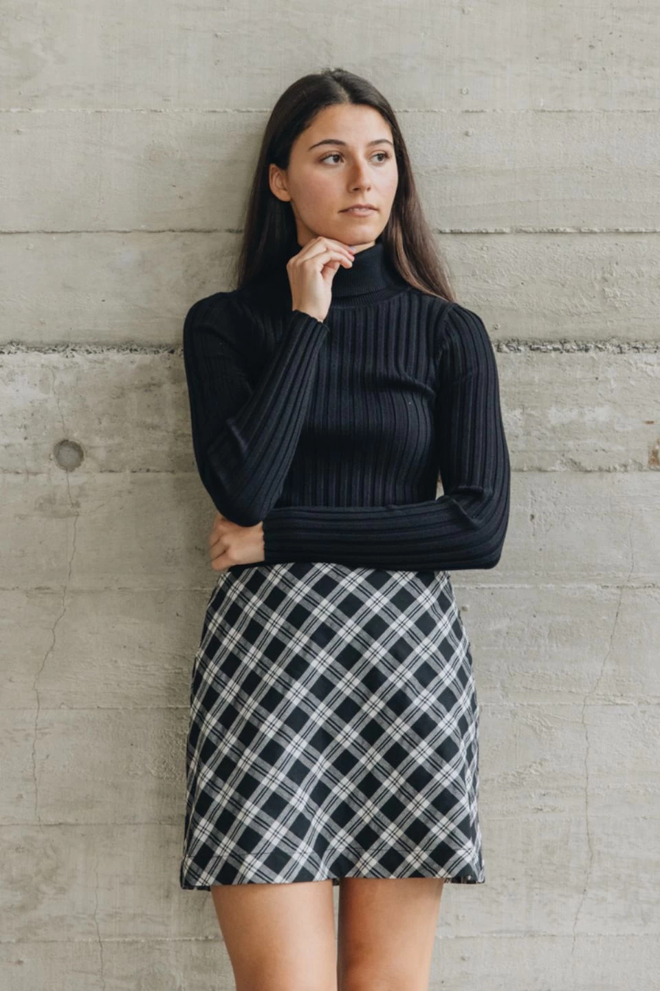 Phenomenal Black Rib Knit Turtleneck 4 Phenomenal Black Rib Knit Turtleneck - Image 2