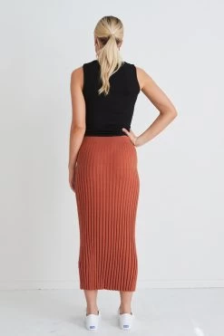 Lime Light Terracotta Rib Knit Skirt 11 Lime Light Terracotta Rib Knit Skirt -Fashion Clothing Store D973DFFB 473D 4971 A856 DC387E84215A 1 105 c