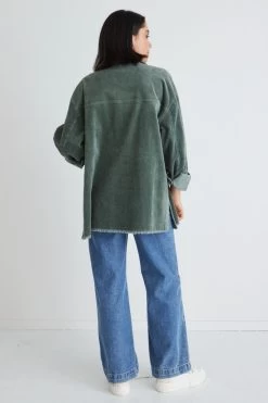 Friday Soft Khaki Cord Oversized Shacket 9 Friday Soft Khaki Cord Oversized Shacket -Fashion Clothing Store DEDCA095 6E17 4F0A 86F1 518903452C97 1 105 c