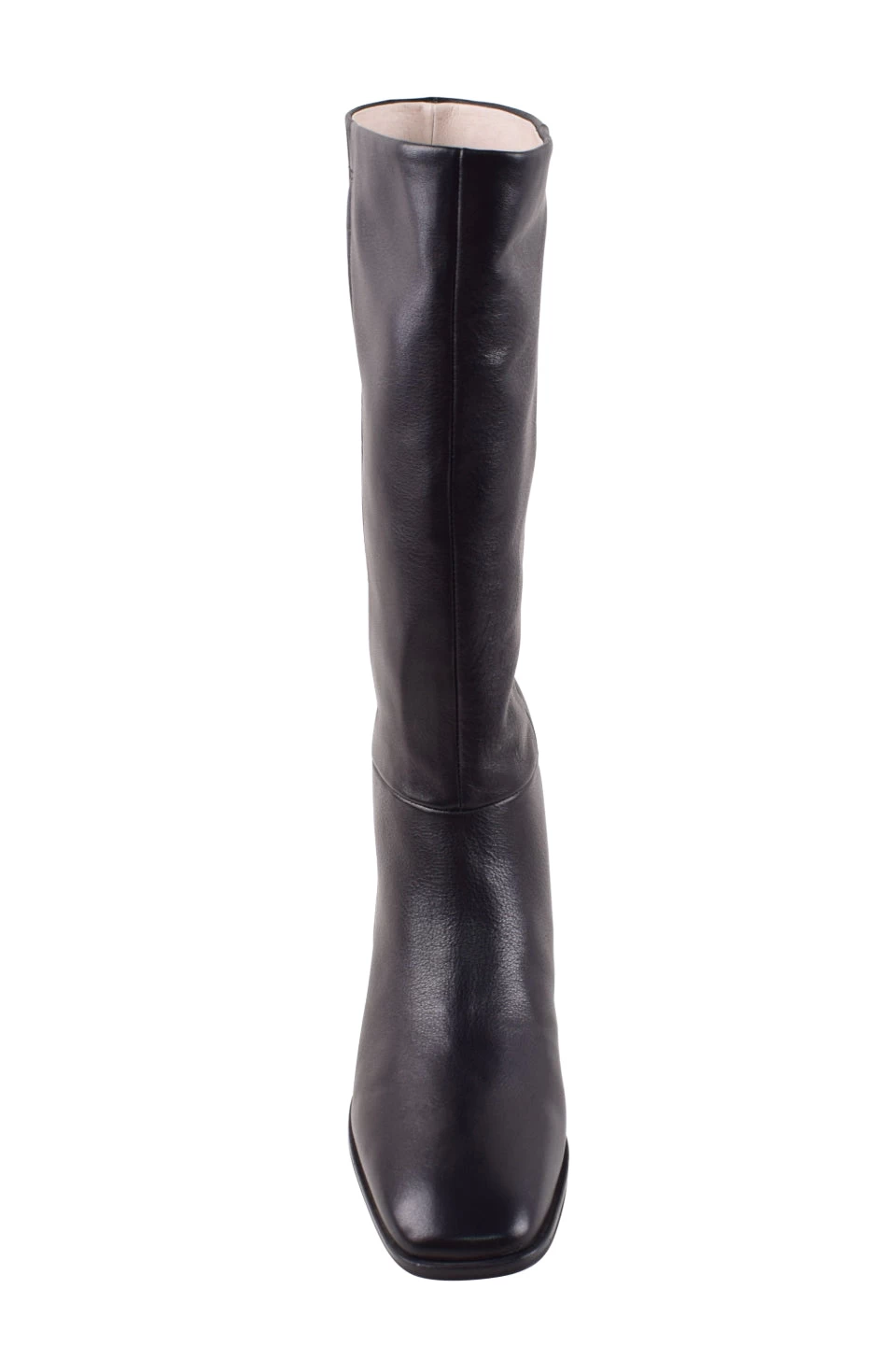 Dolton High Knee Black Leather Boots 4 Dolton High Knee Black Leather Boots - Image 2