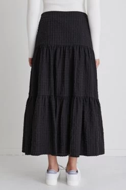 Blazing Charcoal Gingham TieredMidi Skirt 11 Blazing Charcoal Gingham TieredMidi Skirt -Fashion Clothing Store E26F899F 4172 46DF A048 2E2C8D0EA79D 1 105 c