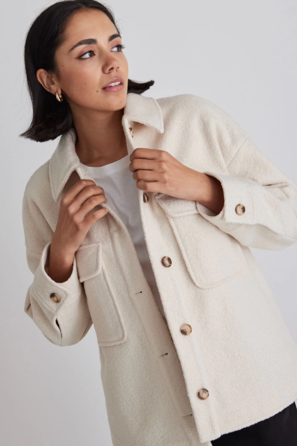 Pinot Bone Mini Boucle Oversized Shacket 4 Pinot Bone Mini Boucle Oversized Shacket - Image 2