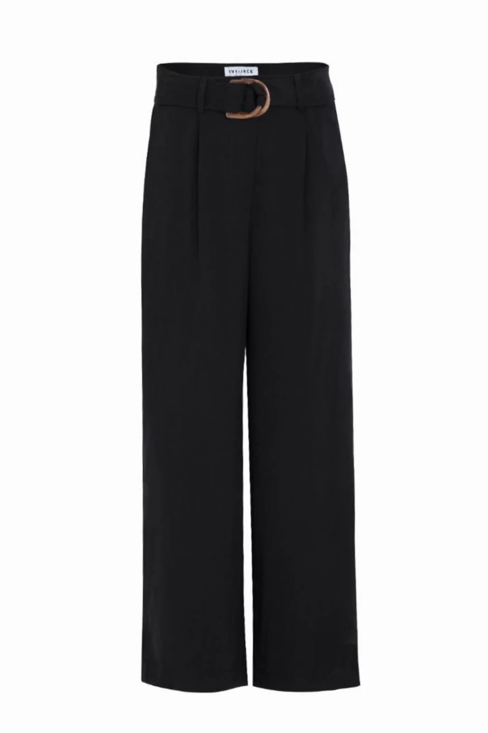 Fearless Black Pleat Front High Waist Belted Wide Leg Pant 7 Fearless Black Pleat Front High Waist Belted Wide Leg Pant - Image 5