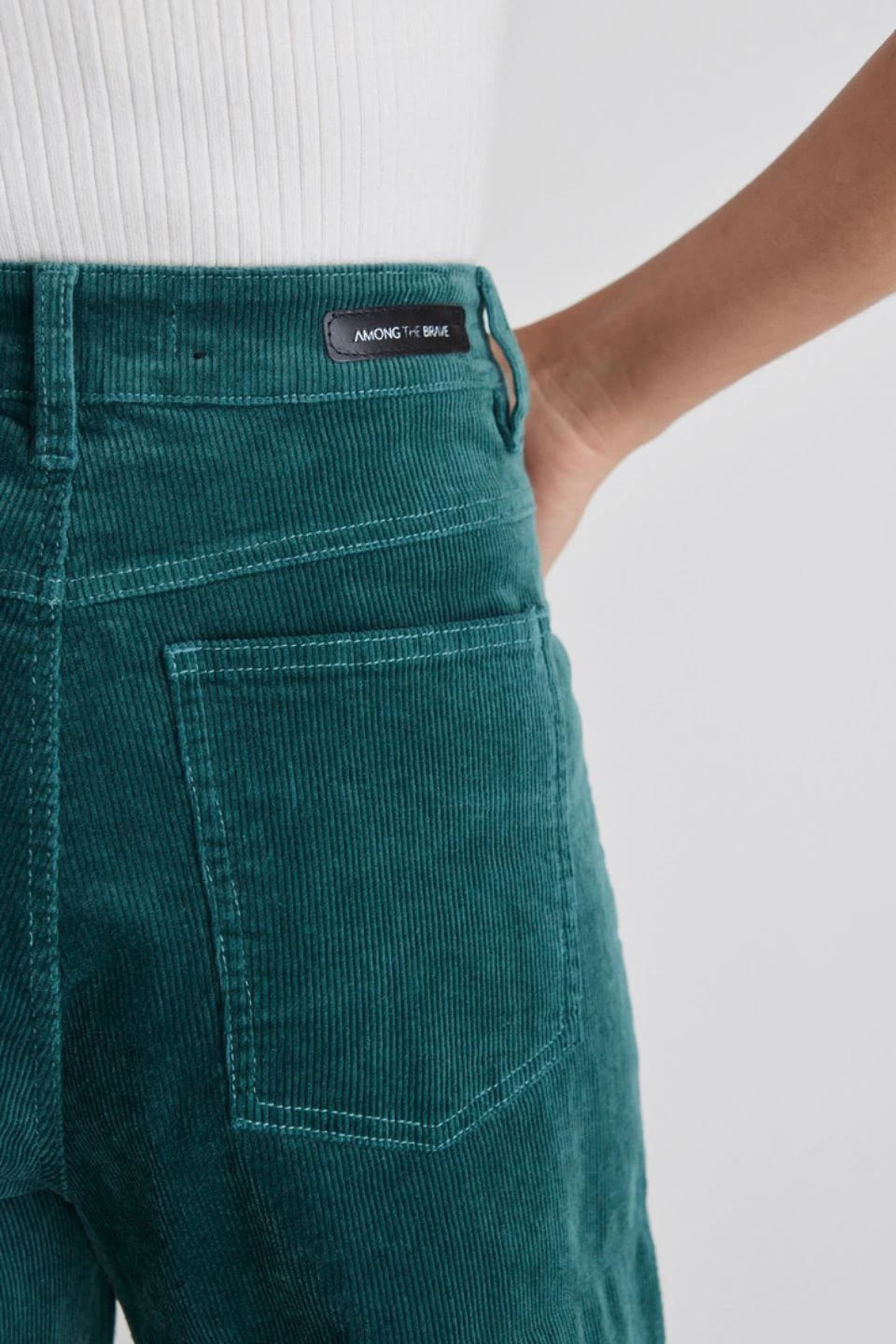 Karma Forest Cord High Waist Long Wide Leg Pant 5 Karma Forest Cord High Waist Long Wide Leg Pant - Image 3