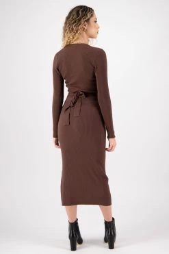 Possibility Tobacco Rib Knit Tube Skirt -Fashion Clothing Store FC03F2D9 8656 4692 9EB4 C172439D550F 1 201 a