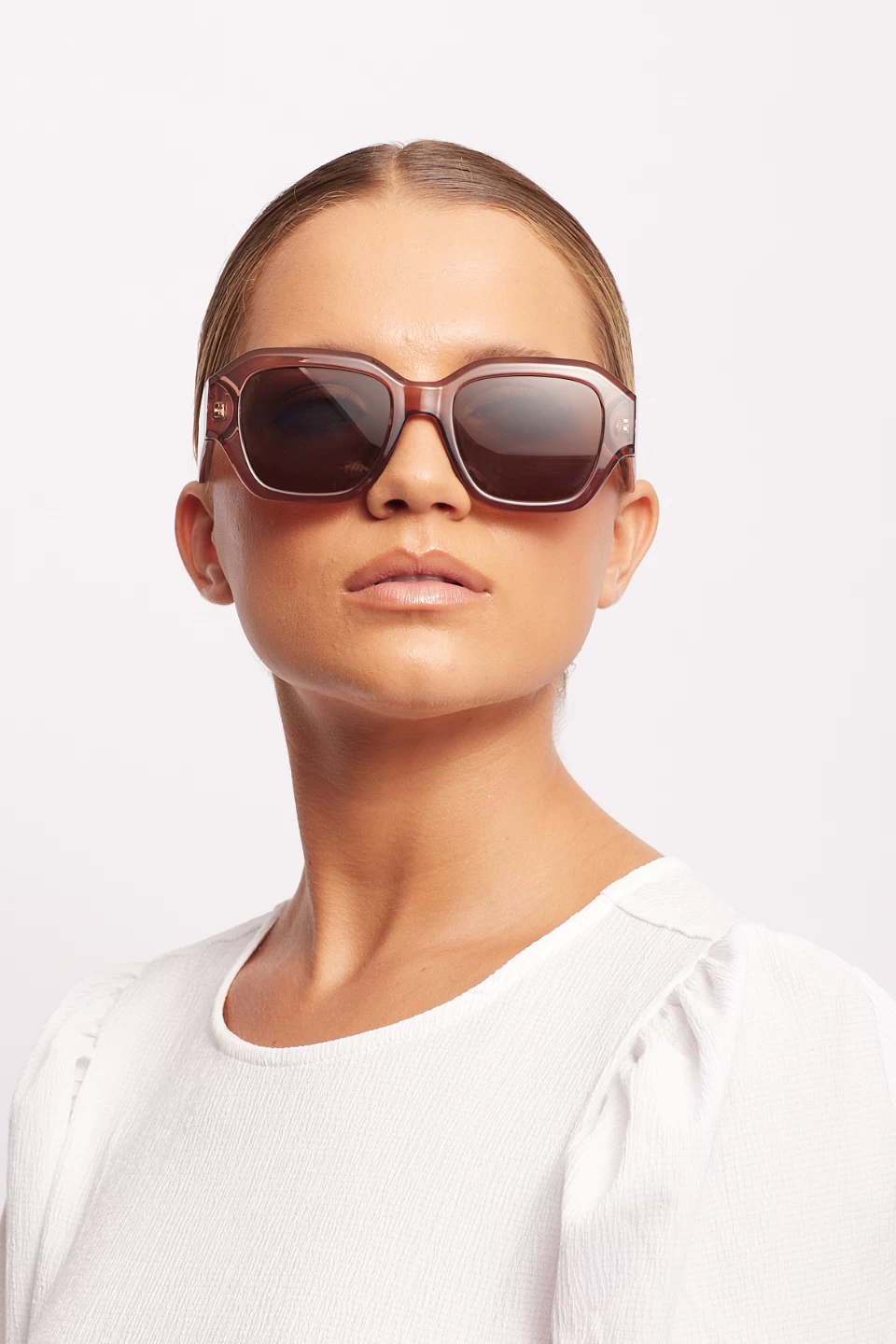 Fellini Chocolate Eco Square Sunglasses 4 Fellini Chocolate Eco Square Sunglasses - Image 2