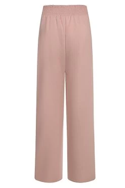 Favourite Blush Elastic Back Wide Leg Pants -Fashion Clothing Store FavouriteBlushElasticBackWideLegPants b