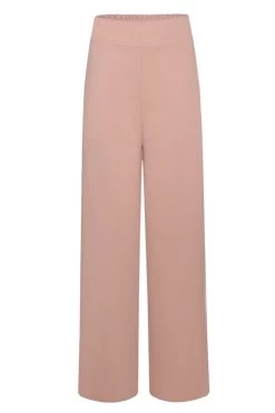 Favourite Blush Elastic Back Wide Leg Pants -Fashion Clothing Store FavouriteBlushElasticBackWideLegPants f