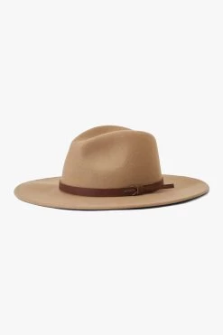 Brixton Field Proper Timberwolf Taupe Wool Felt Hat