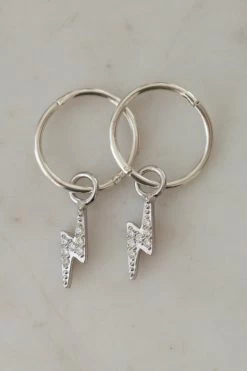 Flashy Sleeper Earrings Silver
