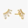 Ania Haie Glow Getter Crystal Gold Bar Stud Earrings 2 Ania Haie Glow Getter Crystal Gold Bar Stud Earrings -Fashion Clothing Store GLOWGOLD