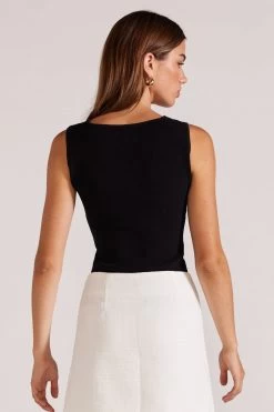 Gracie Black Knit Tank -Fashion Clothing Store GRACIE KNIT TANK Staple the Label 4 2048x 1